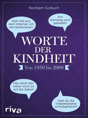 cover image of Worte der Kindheit